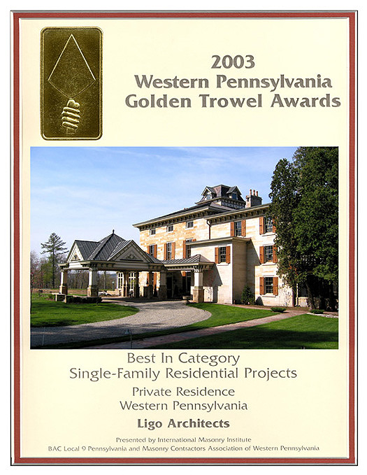 Golden Trowel Awards for Ligo Architects